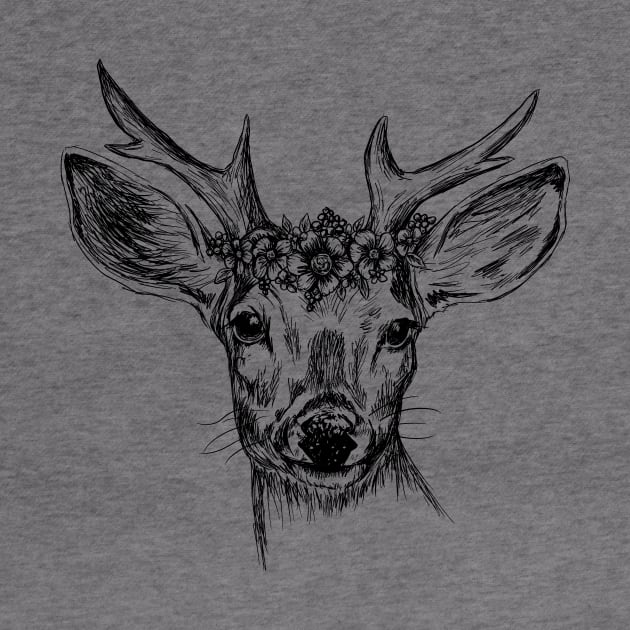 Deer head image by rachelsfinelines